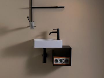 FOLD - Wall-mounted plate vanity unit by Scarabeo Ceramiche - view 2